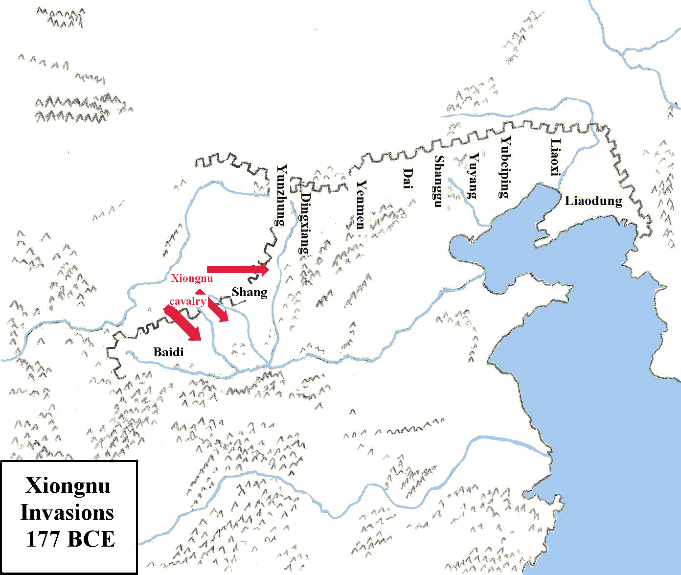 Xiongnu invasions in 177 BCE