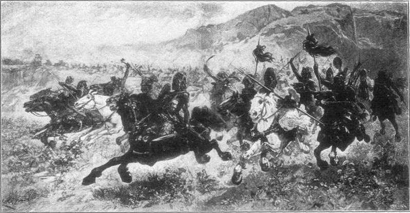 Hun cavalry charge