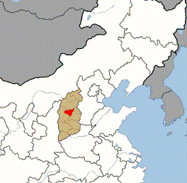 Modern Taiyuan prefecture in Shanxi state in China.